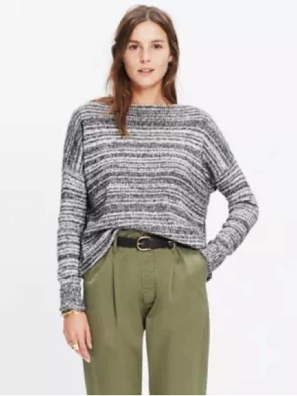 Madewell Threadmix Boatneck Sweater - Casual Pullover